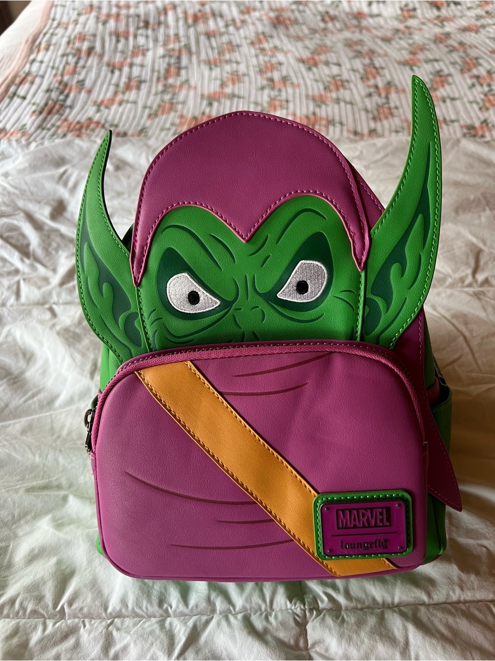 Loungefly Marvel Mini Backpack in Pink, Green & Yellow